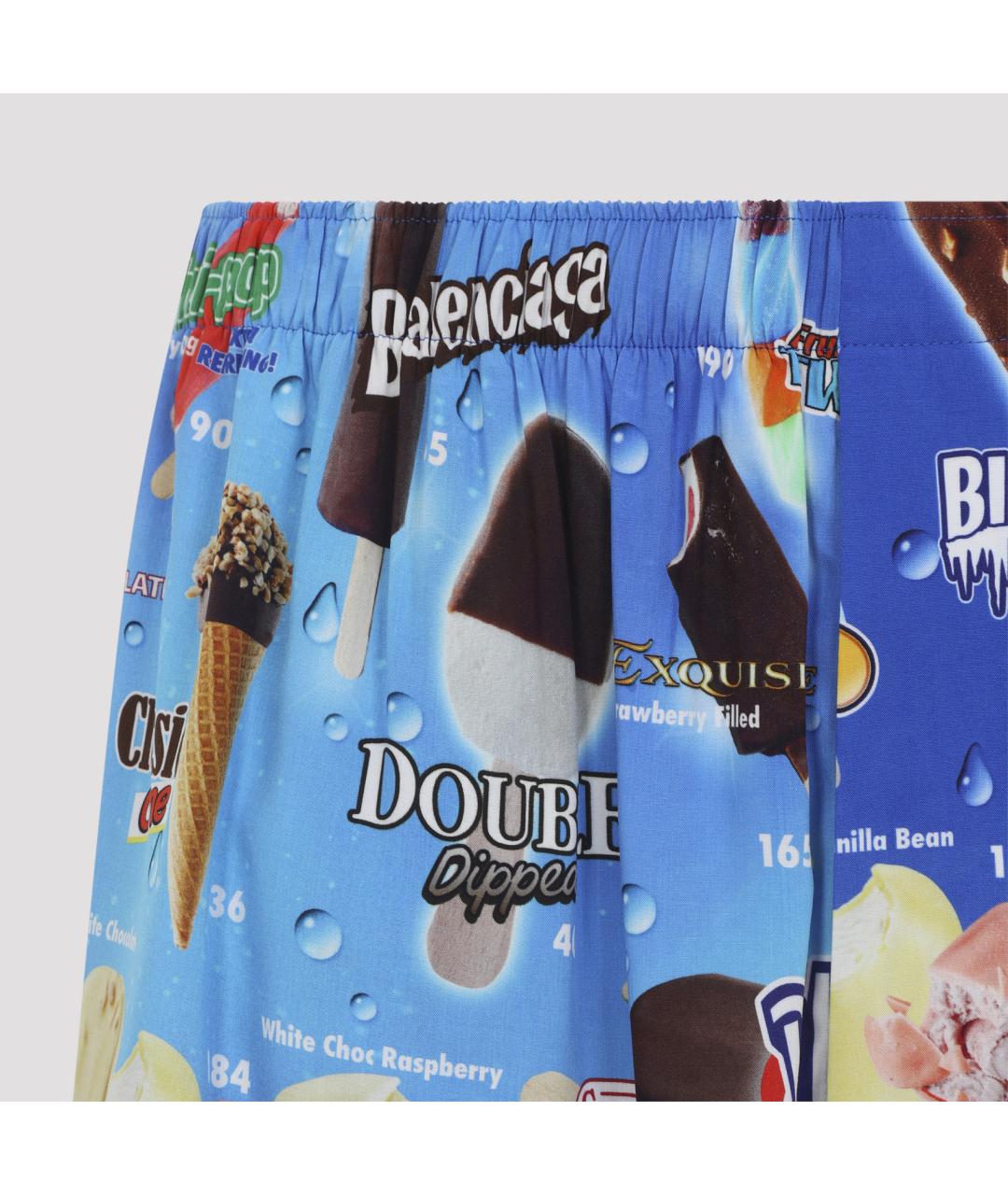 BALENCIAGA Мульти полиэстеровые шорты, фото 4