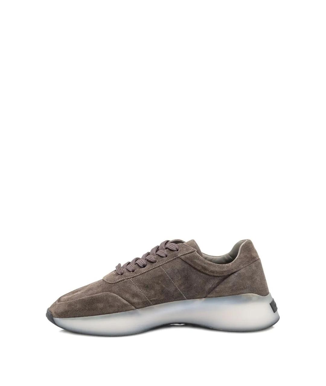 FEAR OF GOD Коричневые замшевые низкие кроссовки / кеды, фото 4