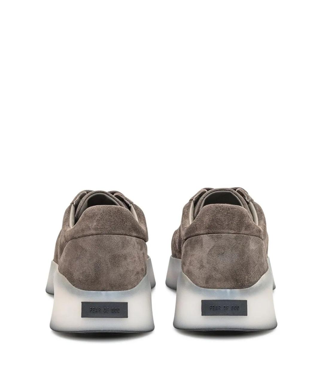 FEAR OF GOD Коричневые замшевые низкие кроссовки / кеды, фото 3
