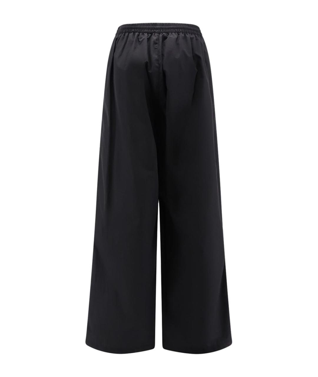 BALENCIAGA Черные полиэстеровые повседневные брюки, фото 2