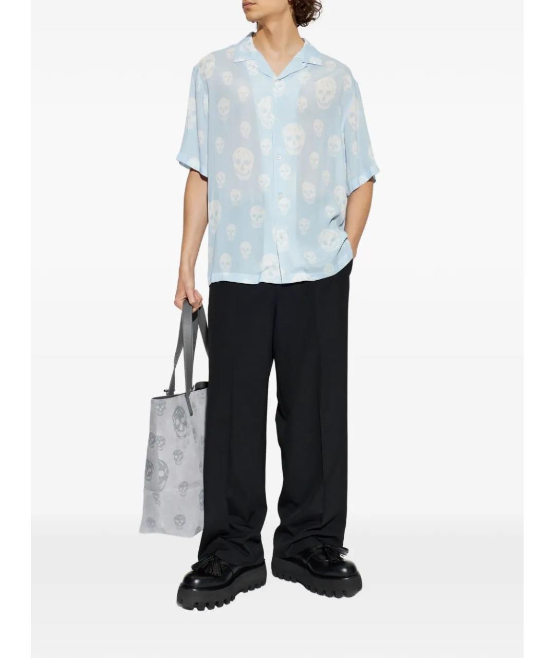 ALEXANDER MCQUEEN Голубая кэжуал рубашка, фото 2