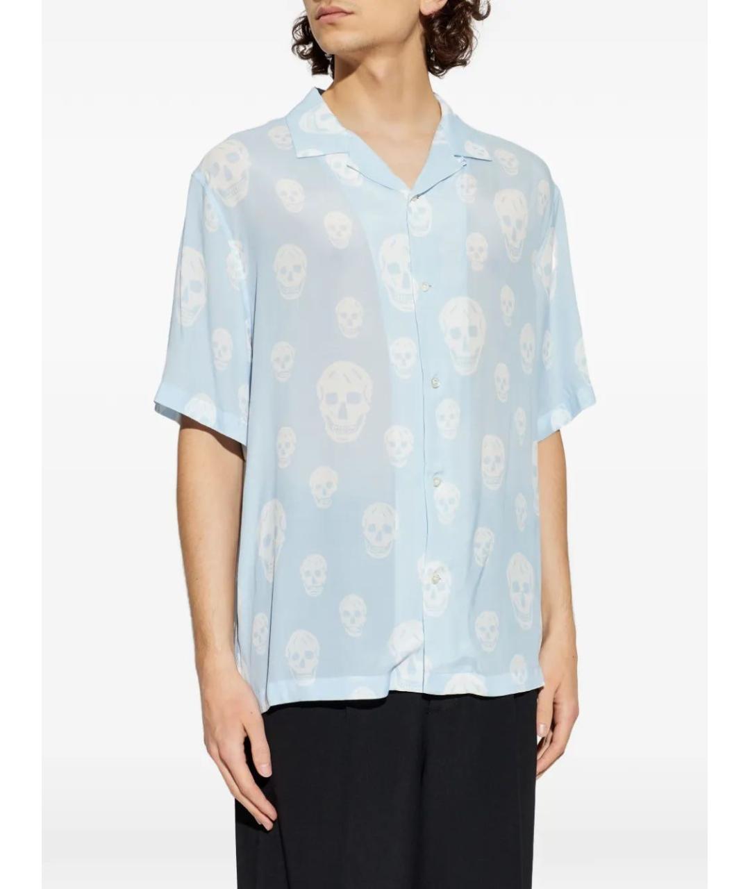 ALEXANDER MCQUEEN Голубая кэжуал рубашка, фото 3