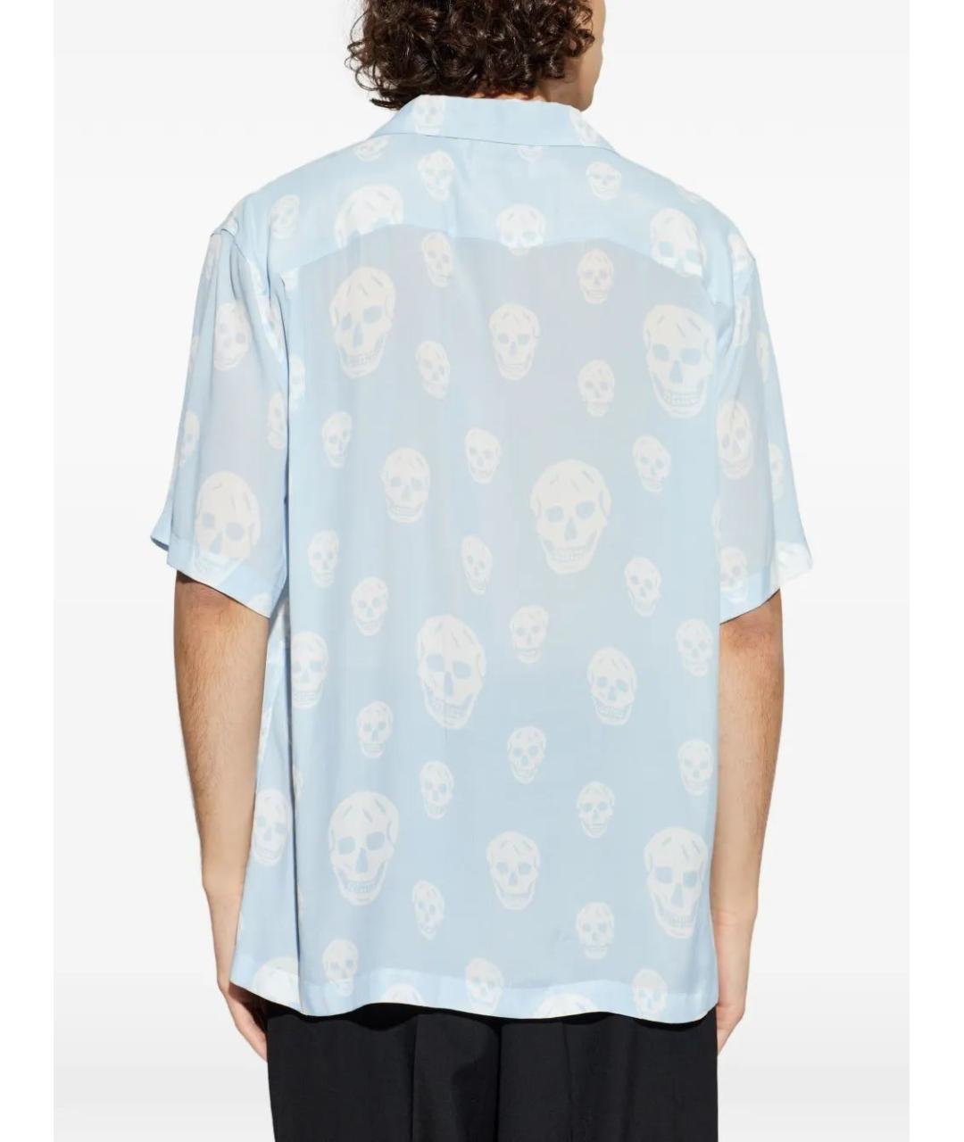 ALEXANDER MCQUEEN Голубая кэжуал рубашка, фото 4