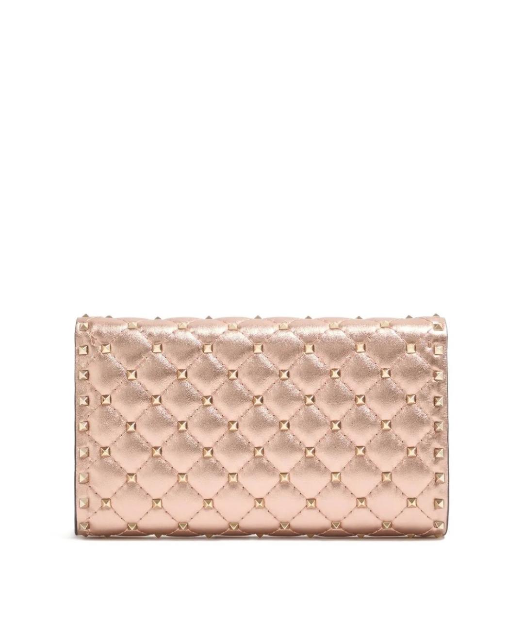 VALENTINO Розовая кожаная сумка через плечо, фото 2