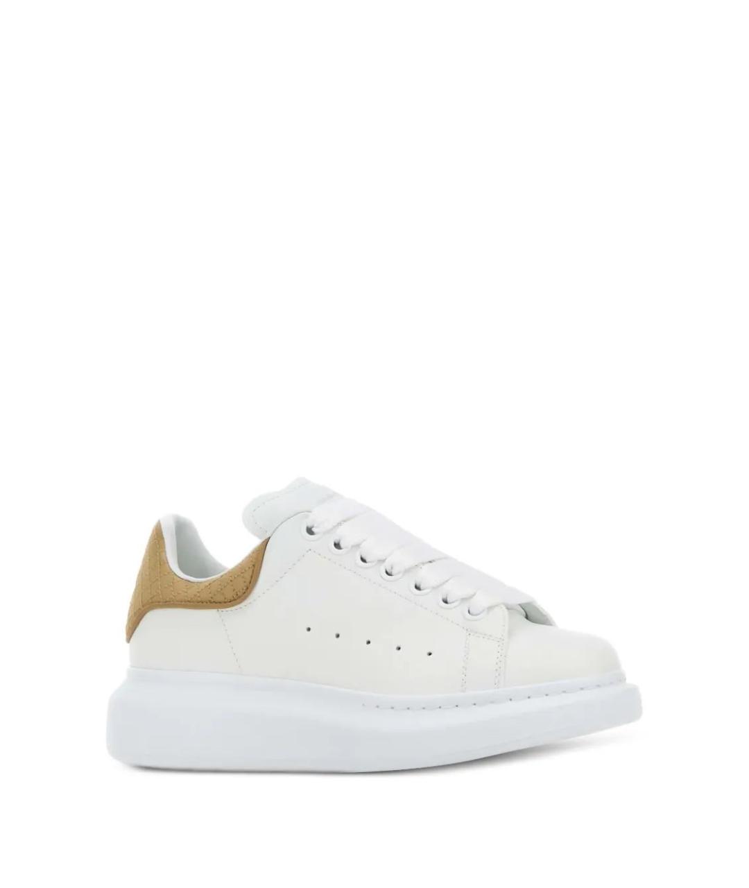 ALEXANDER MCQUEEN Белые кожаные кроссовки, фото 2