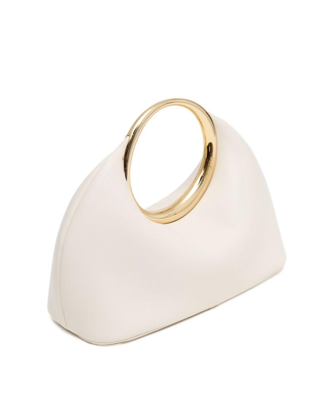 JACQUEMUS Белая хлопковая сумка через плечо, фото 2