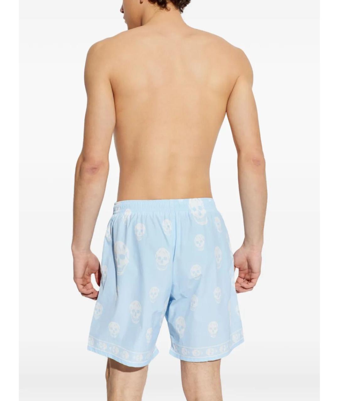 ALEXANDER MCQUEEN Голубые полиамидовые шорты, фото 3