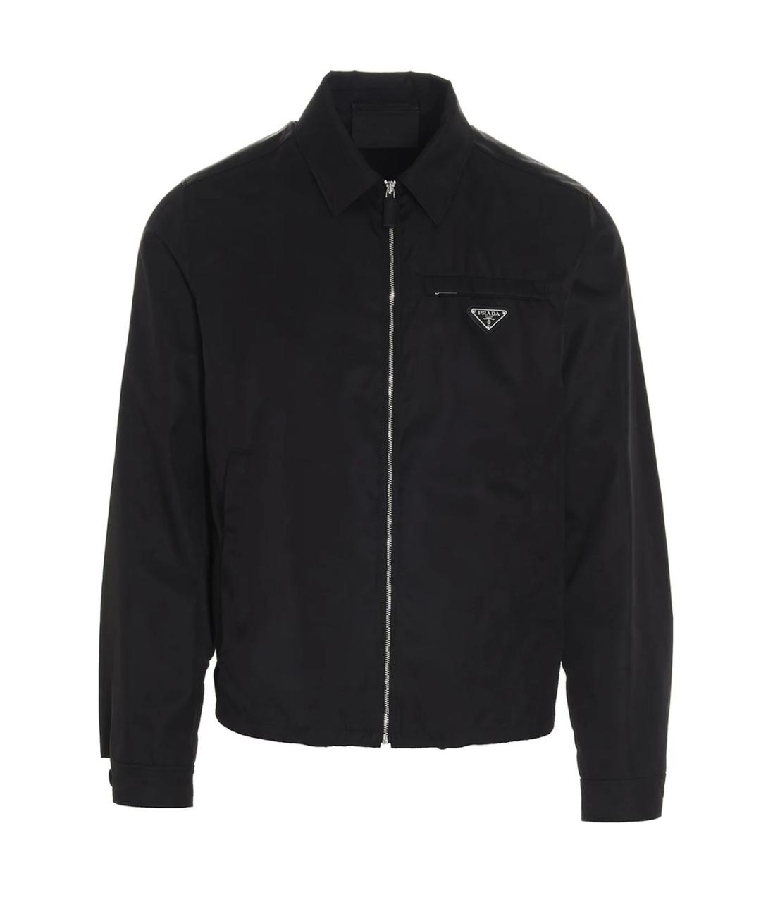 PRADA Черная полиамидовая куртка, фото 1