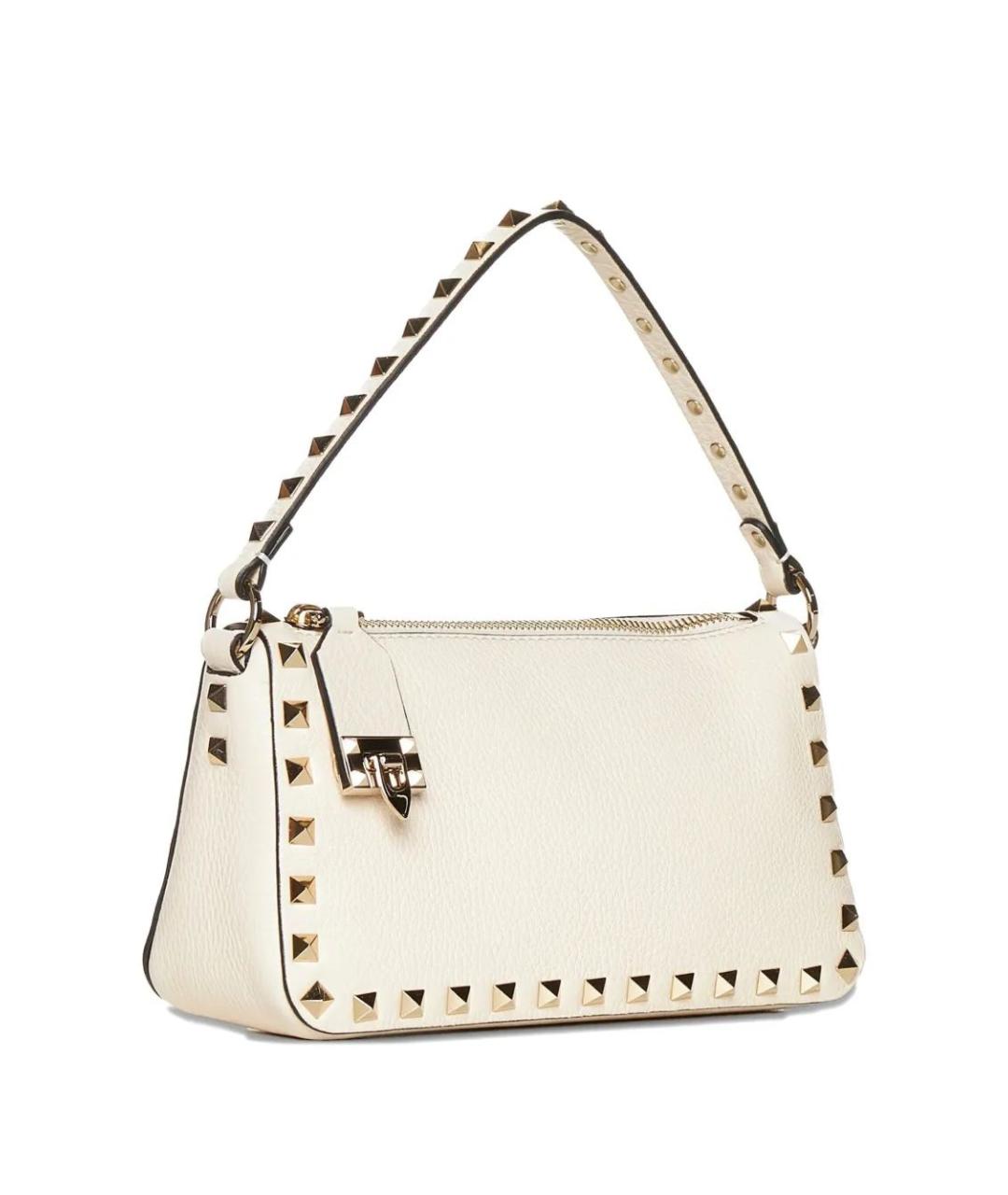 VALENTINO Белая кожаная сумка через плечо, фото 2