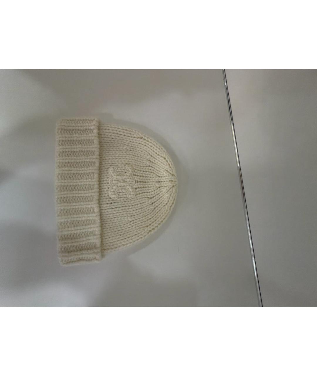 CELINE Бежевая кашемировая шапка, фото 7