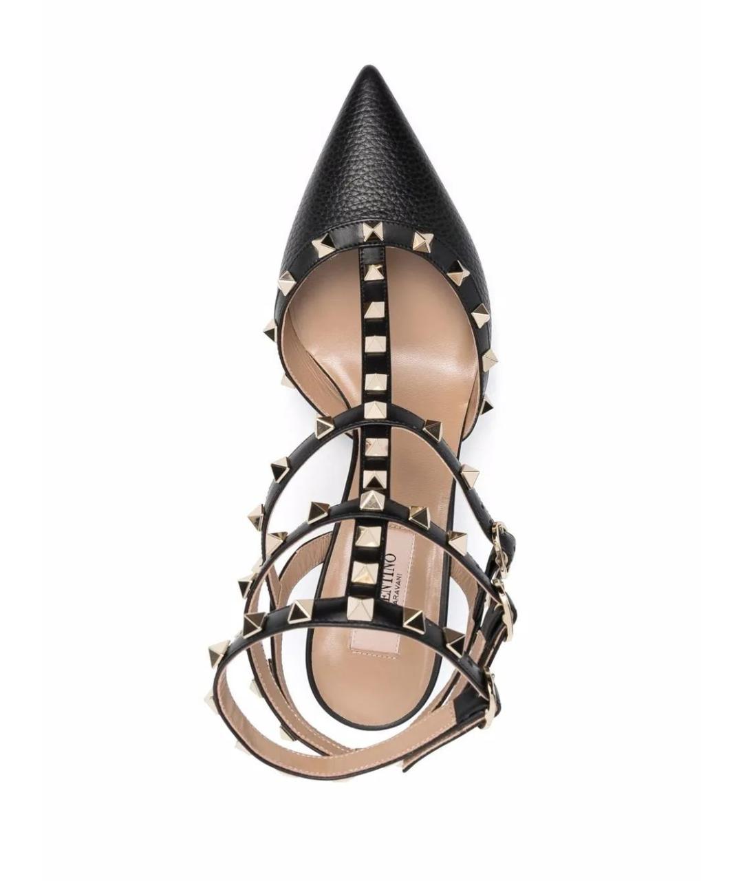 VALENTINO Черные кожаные туфли, фото 4