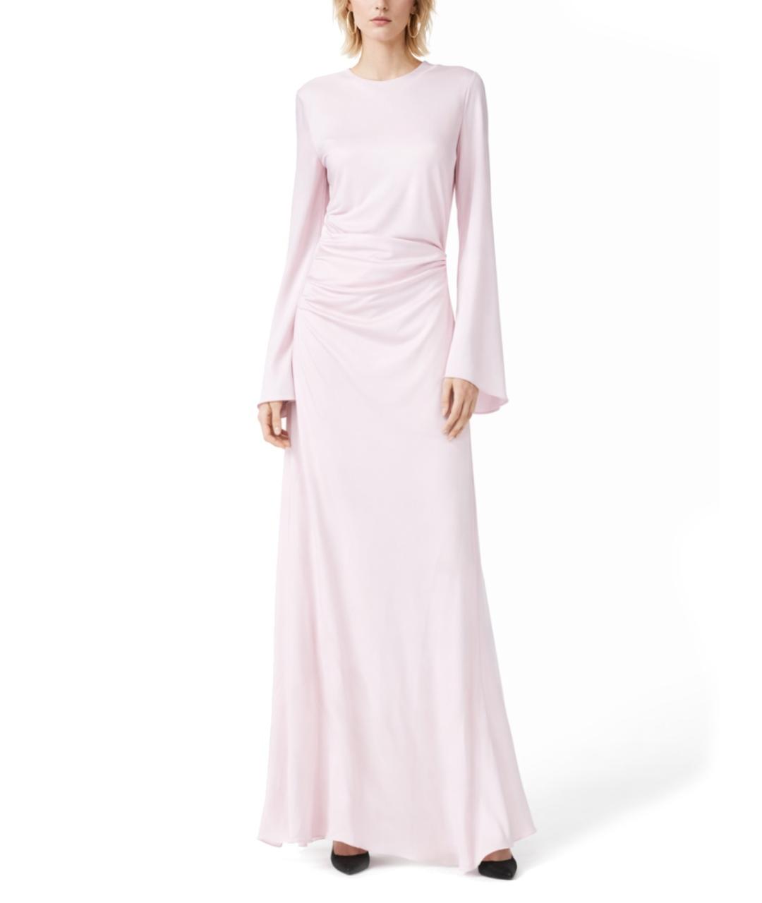 ALEXANDER MCQUEEN Розовое вискозное повседневное платье, фото 2