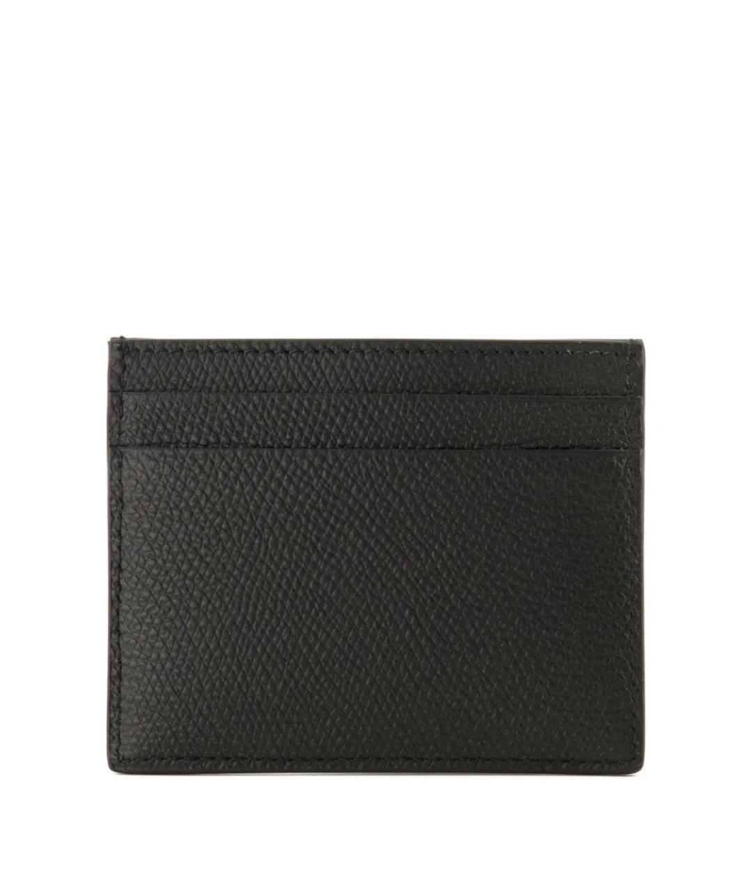 VALENTINO Черный кожаный кардхолдер, фото 2