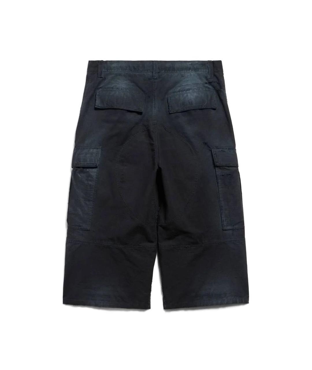 BALENCIAGA Черные хлопковые шорты, фото 3