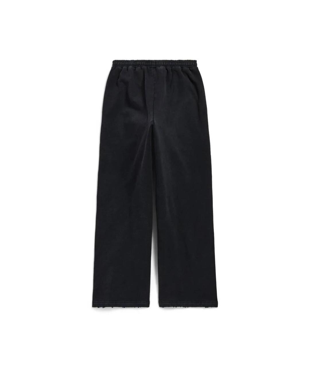 BALENCIAGA Черные хлопковые повседневные брюки, фото 5