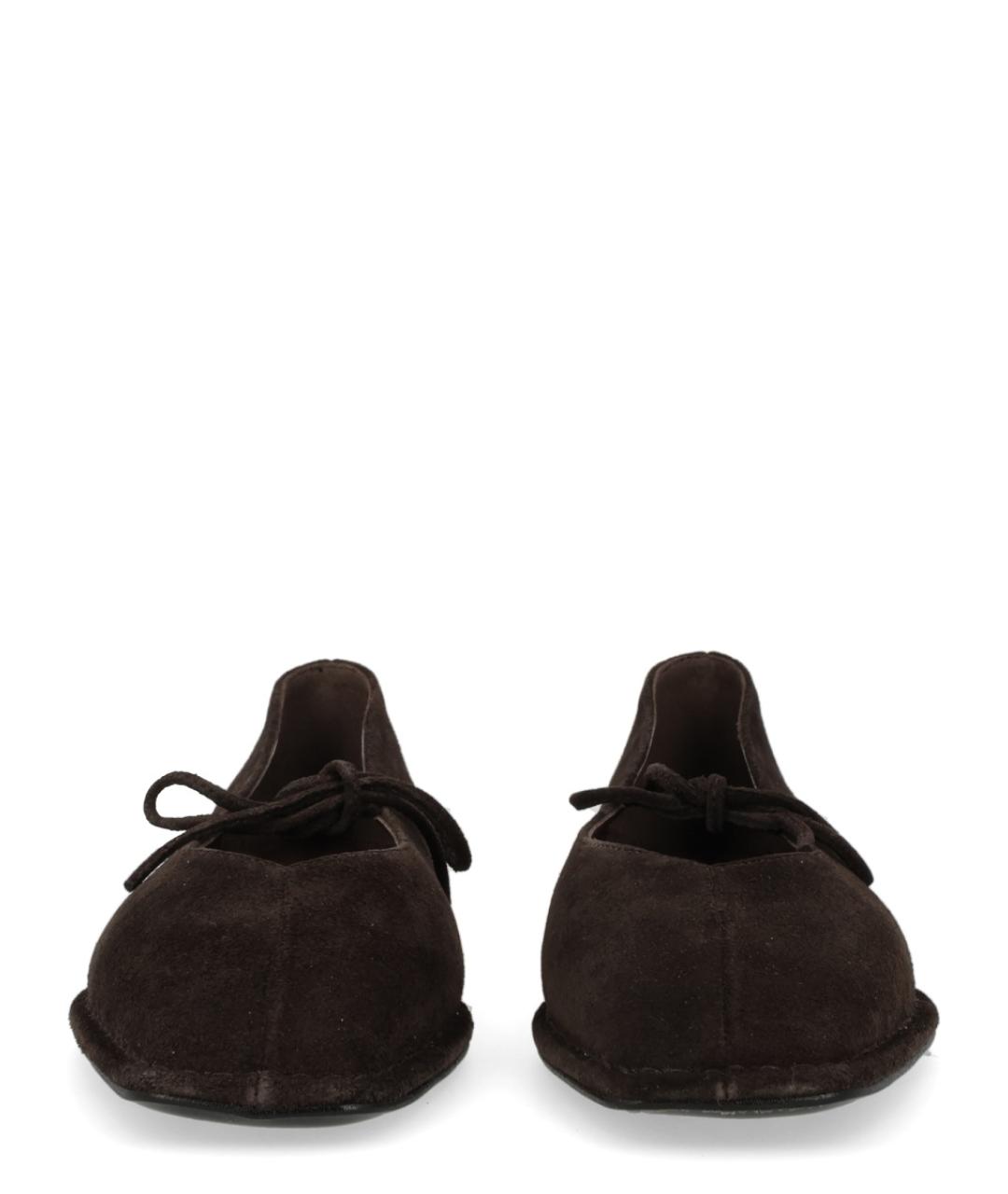 ALOHAS Коричневые кожаные балетки, фото 3