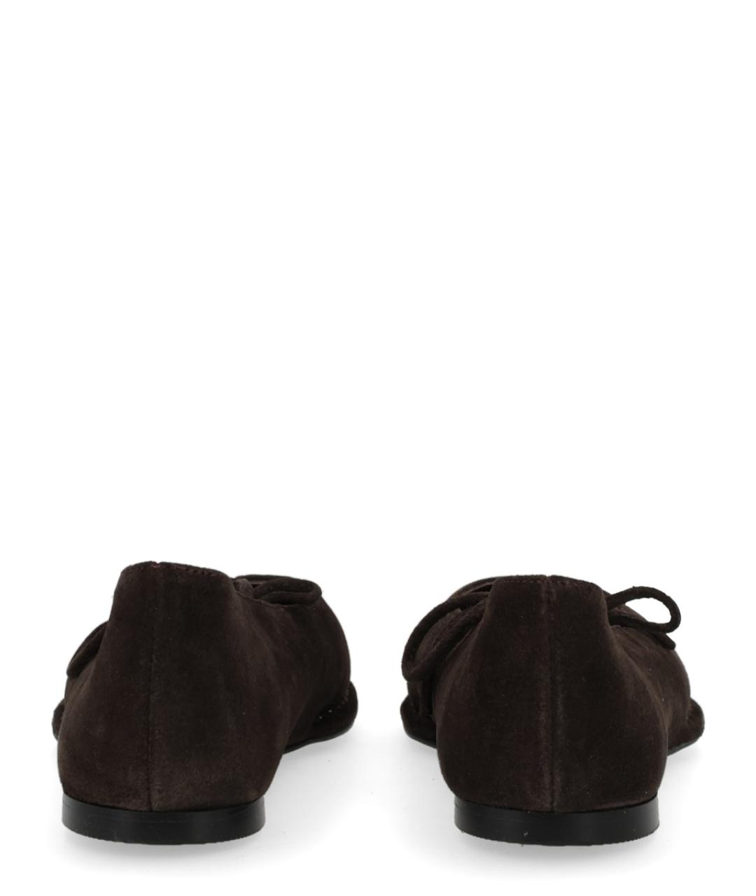 ALOHAS Коричневые кожаные балетки, фото 4