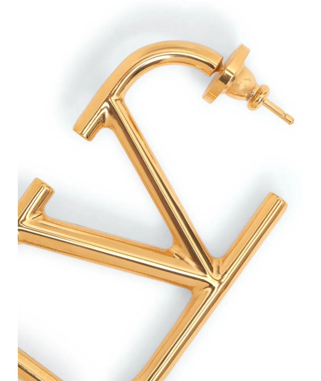 VALENTINO Золотые металлические серьги, фото 2