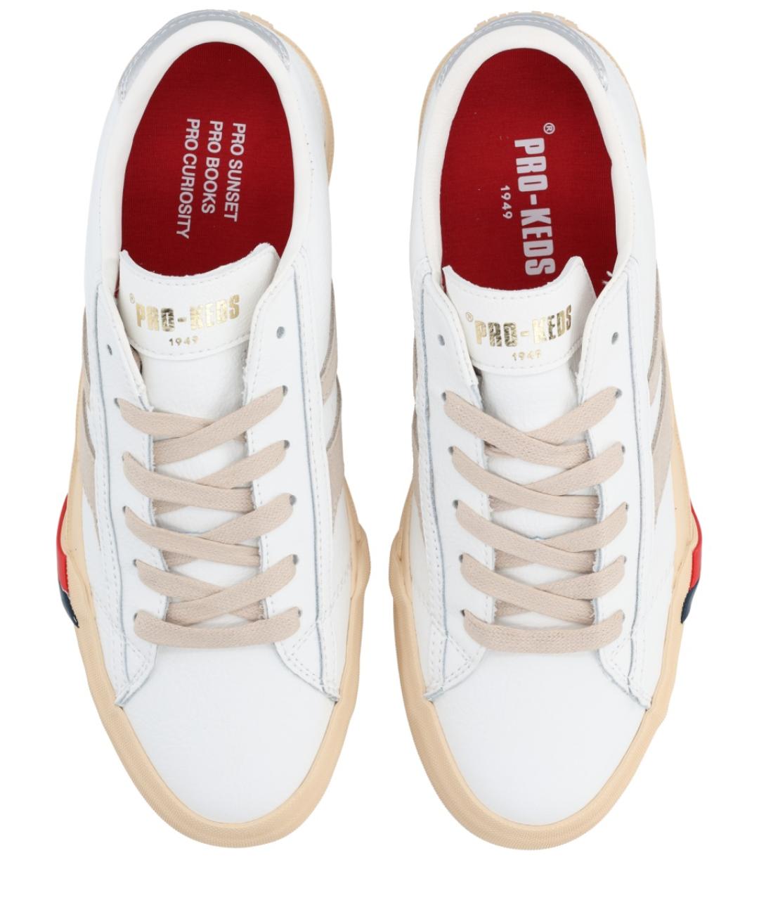 PRO-KEDS Белые кожаные кеды, фото 5