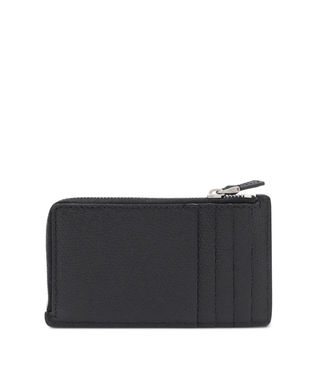 VALENTINO Черный кожаный кошелек, фото 2