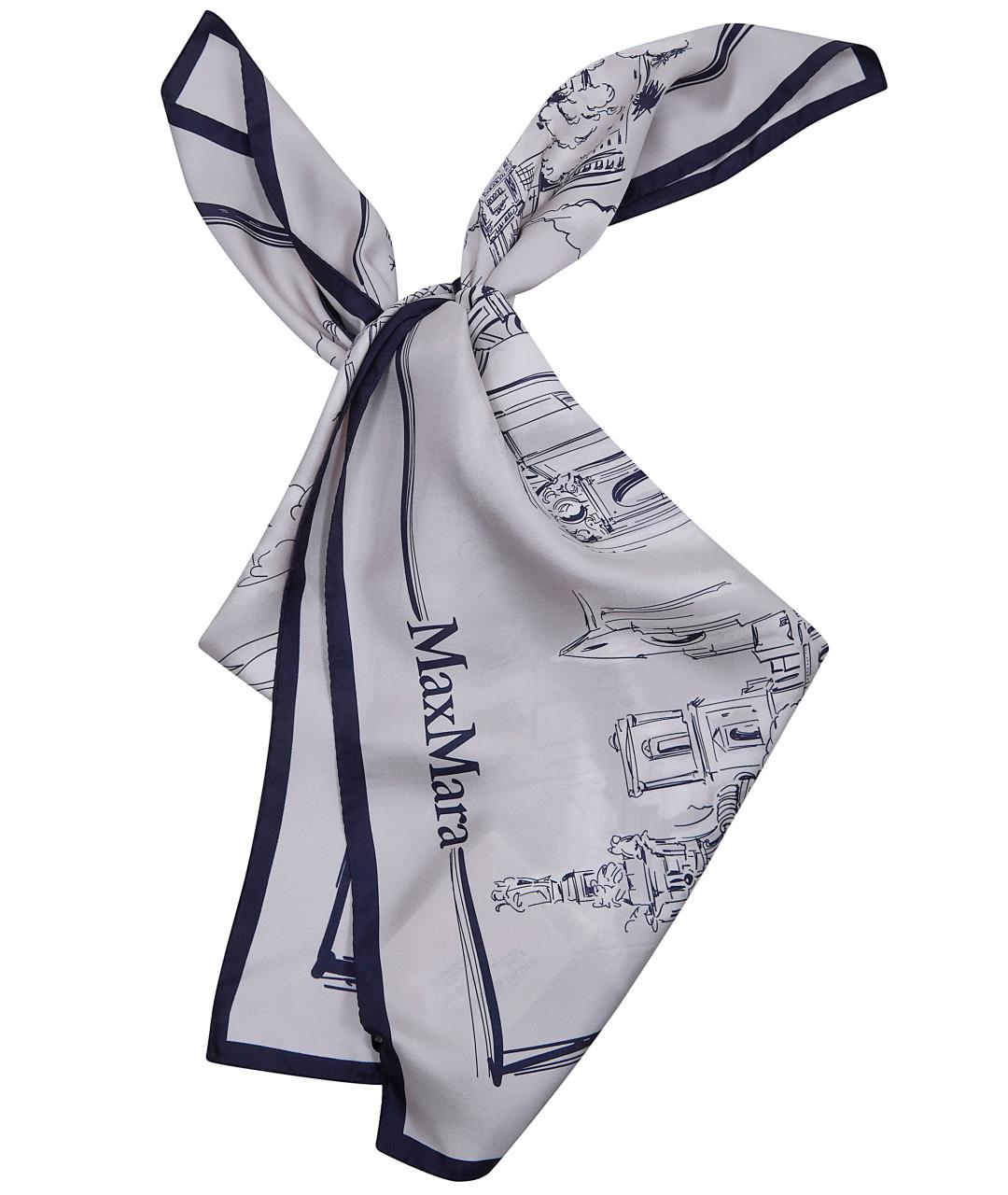 MAX MARA Мульти шелковый платок, фото 2