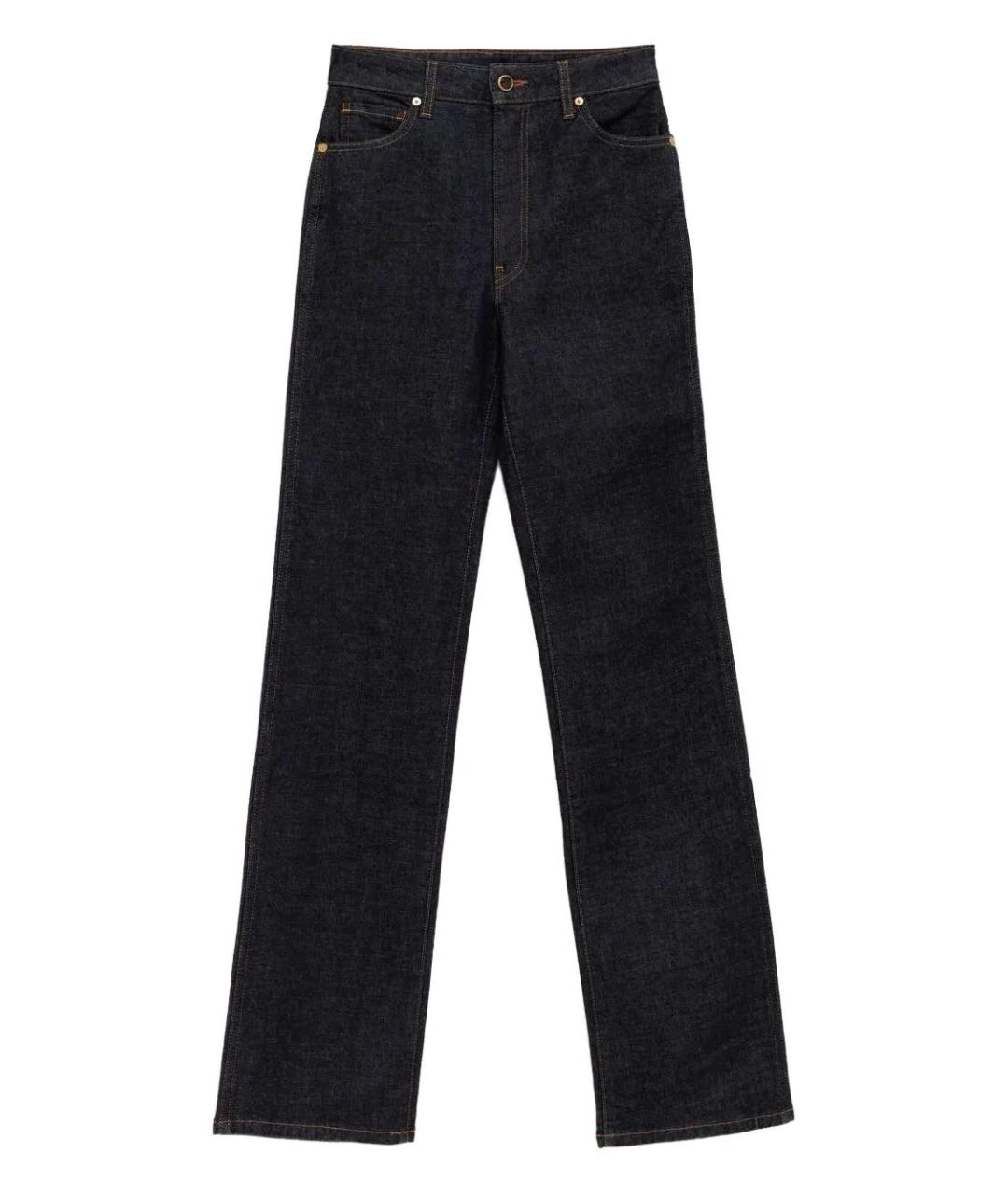 KHAITE Синие хлопковые прямые джинсы, фото 1