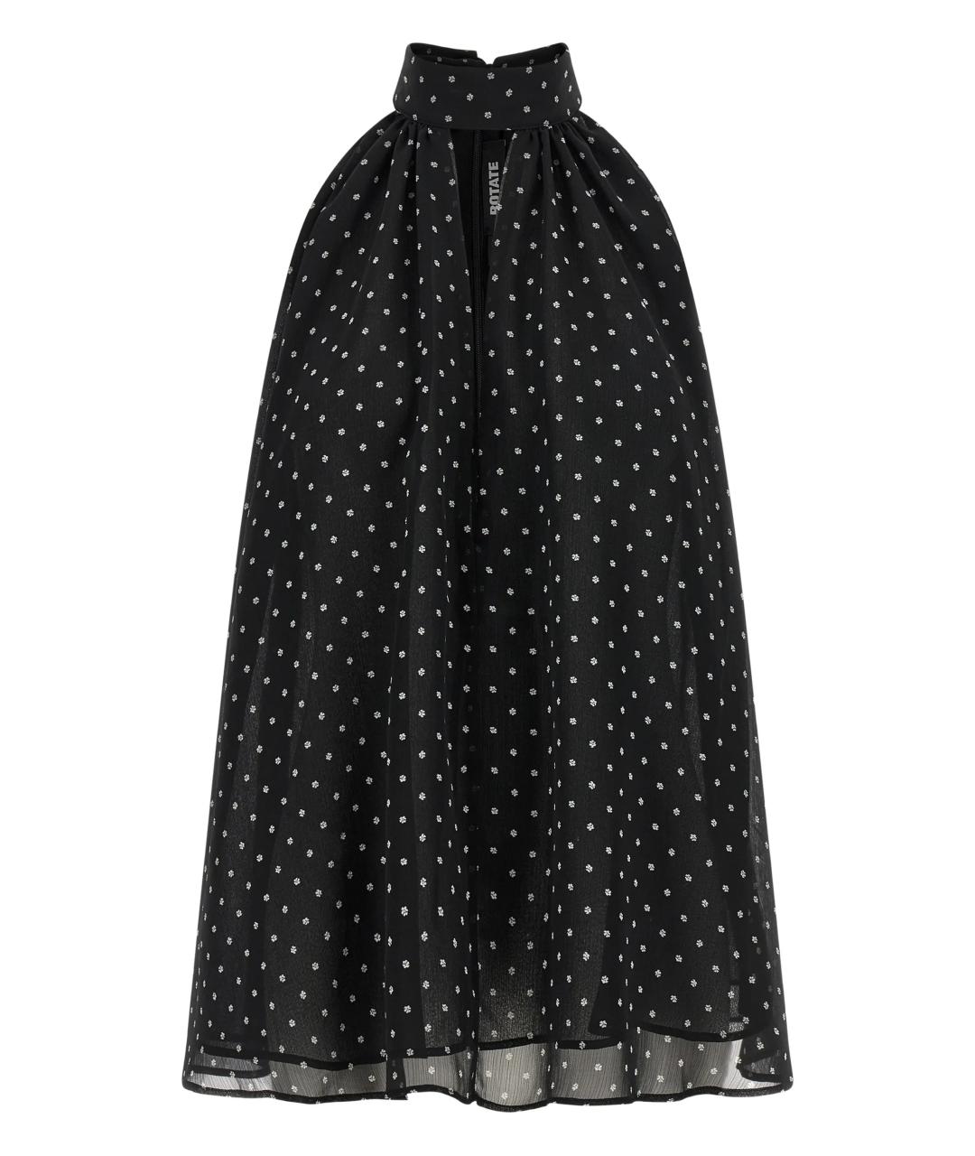 ROTATE Черная полиэстеровая майка, фото 1