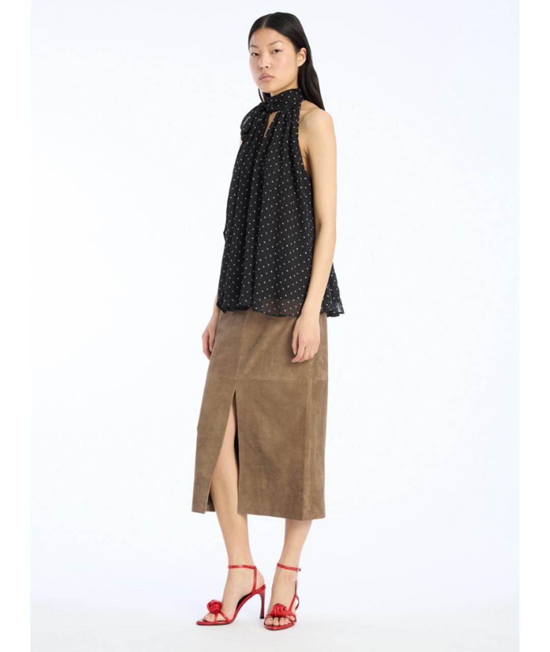 ROTATE Черная полиэстеровая майка, фото 3