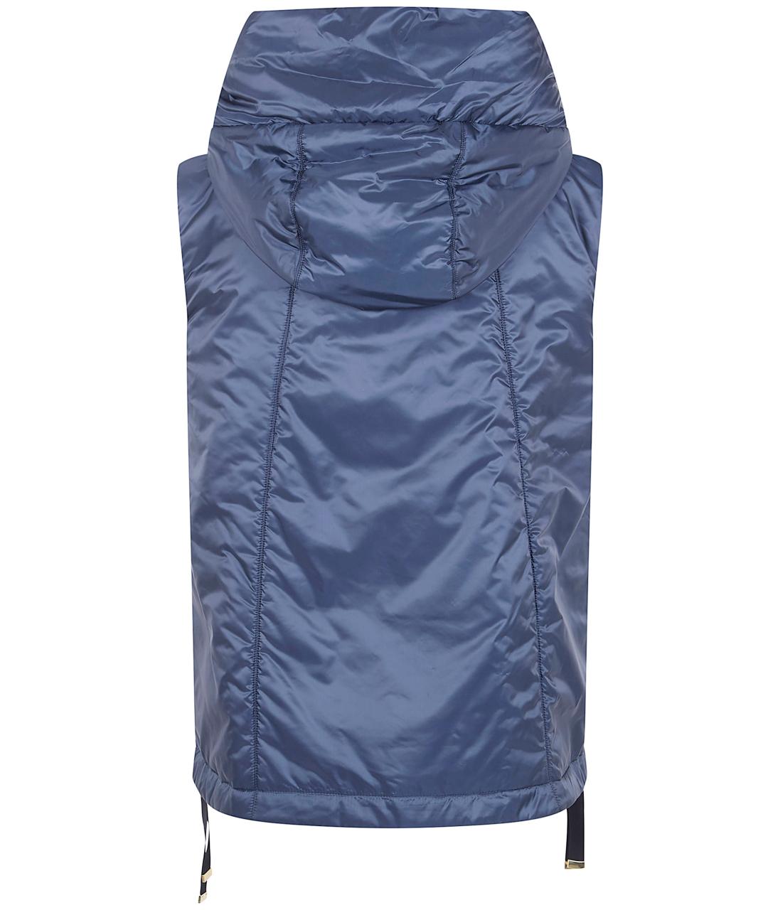 MAX MARA Синий полиэстеровый жилет, фото 2