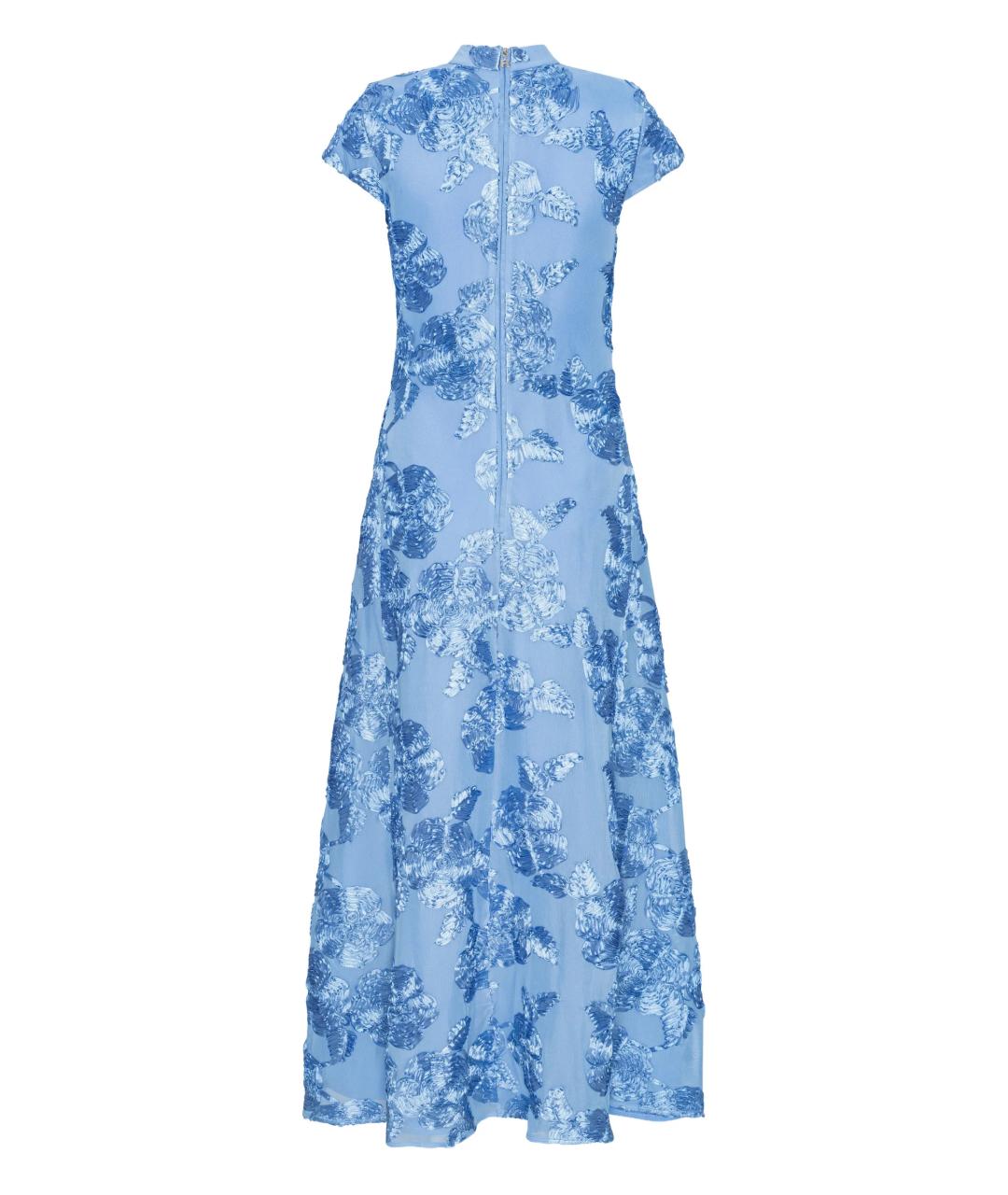 ROTATE Синее полиэстеровое повседневное платье, фото 2