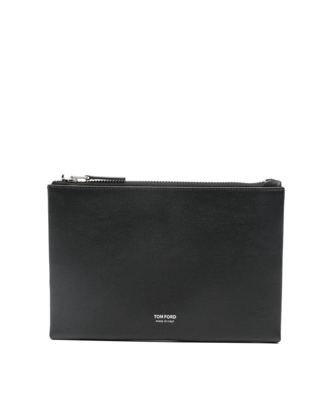 TOM FORD Черный кожаный кошелек, фото 1