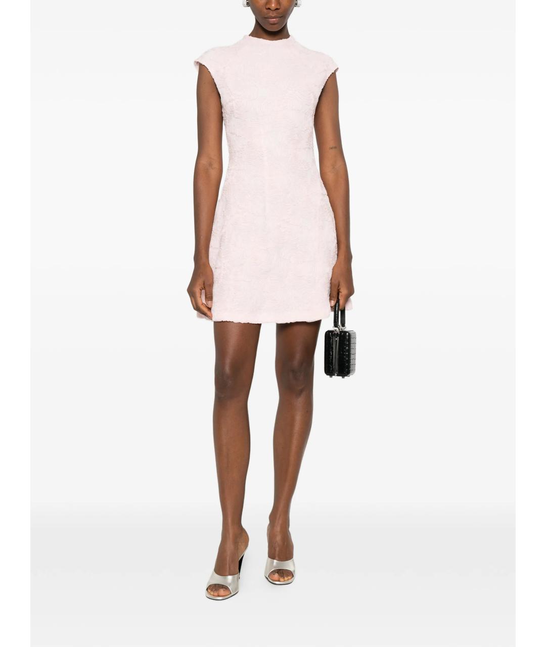 ROTATE Розовое полиэстеровое коктейльное платье, фото 2