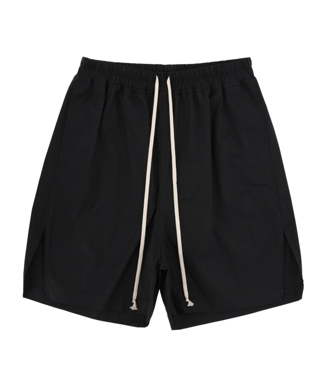 RICK OWENS Черные хлопковые шорты, фото 1