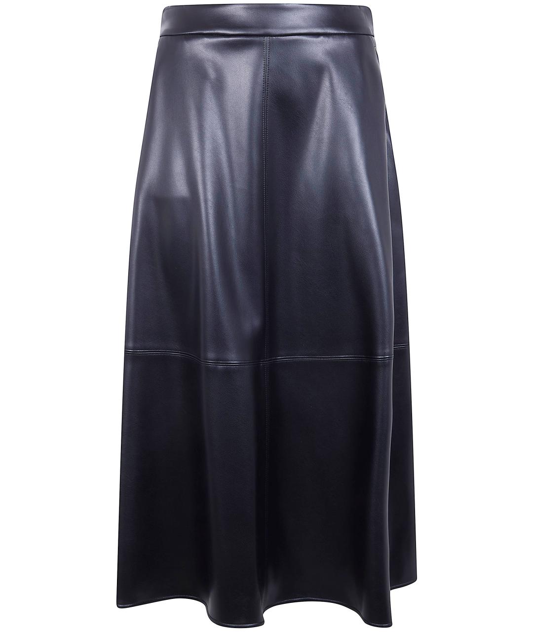 'S MAX MARA Черная полиэстеровая юбка миди, фото 1