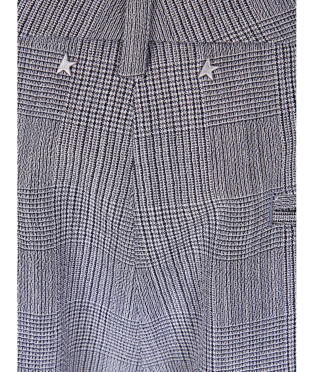 GOLDEN GOOSE DELUXE BRAND Серые шерстяные классические брюки, фото 3