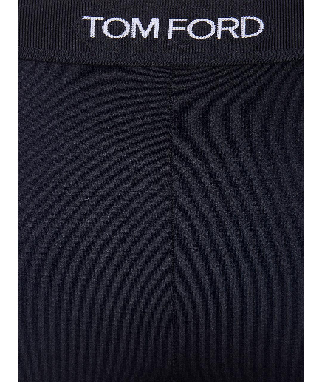 TOM FORD Черные полиамидовые леггинсы и велосипедки, фото 3
