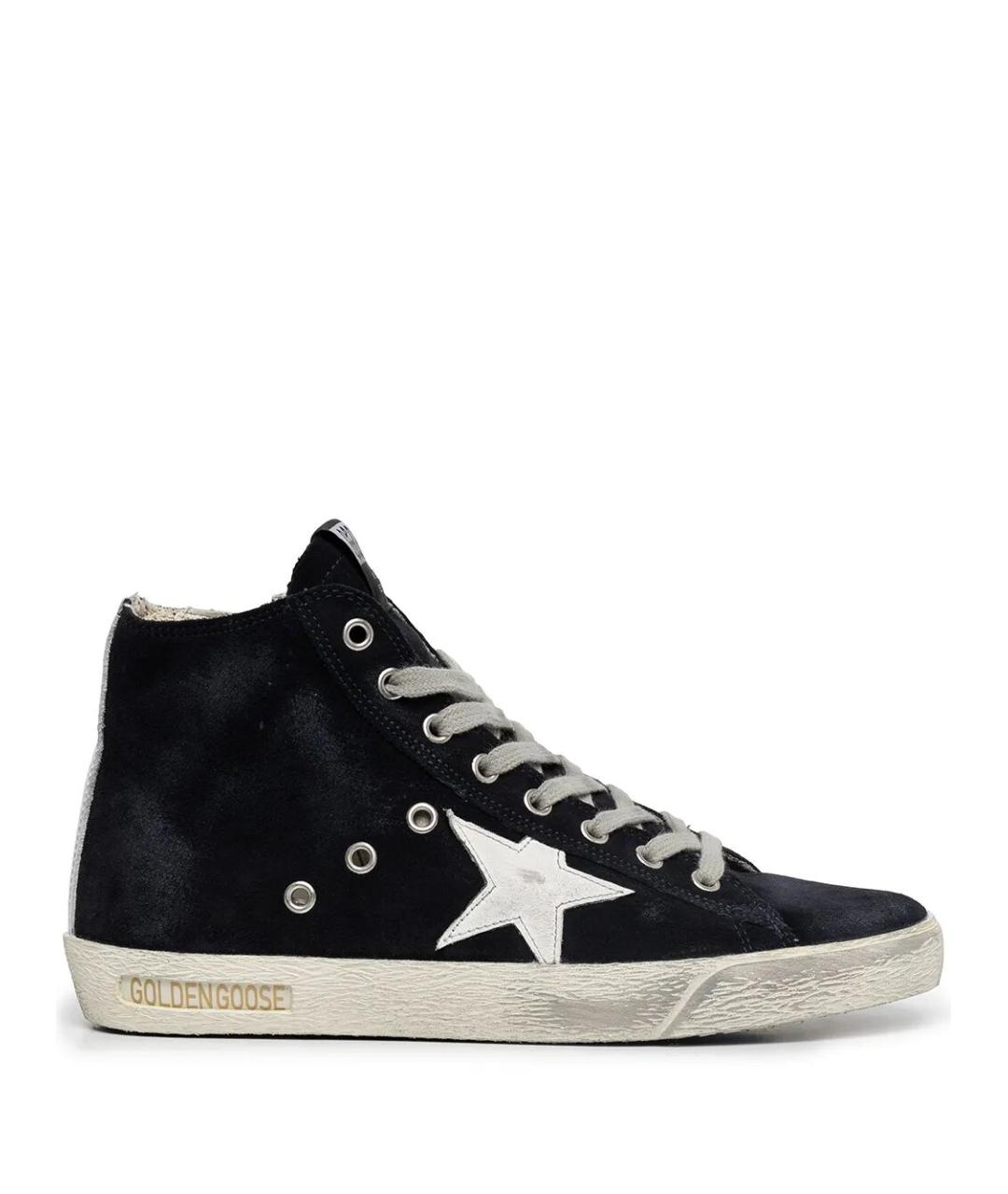 GOLDEN GOOSE DELUXE BRAND Синие кожаные кроссовки, фото 1