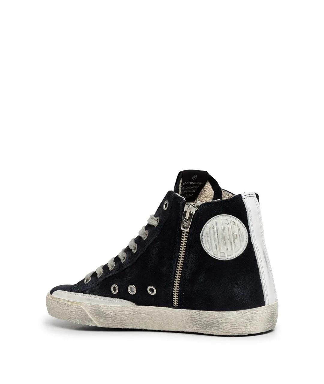 GOLDEN GOOSE DELUXE BRAND Синие кожаные кроссовки, фото 4