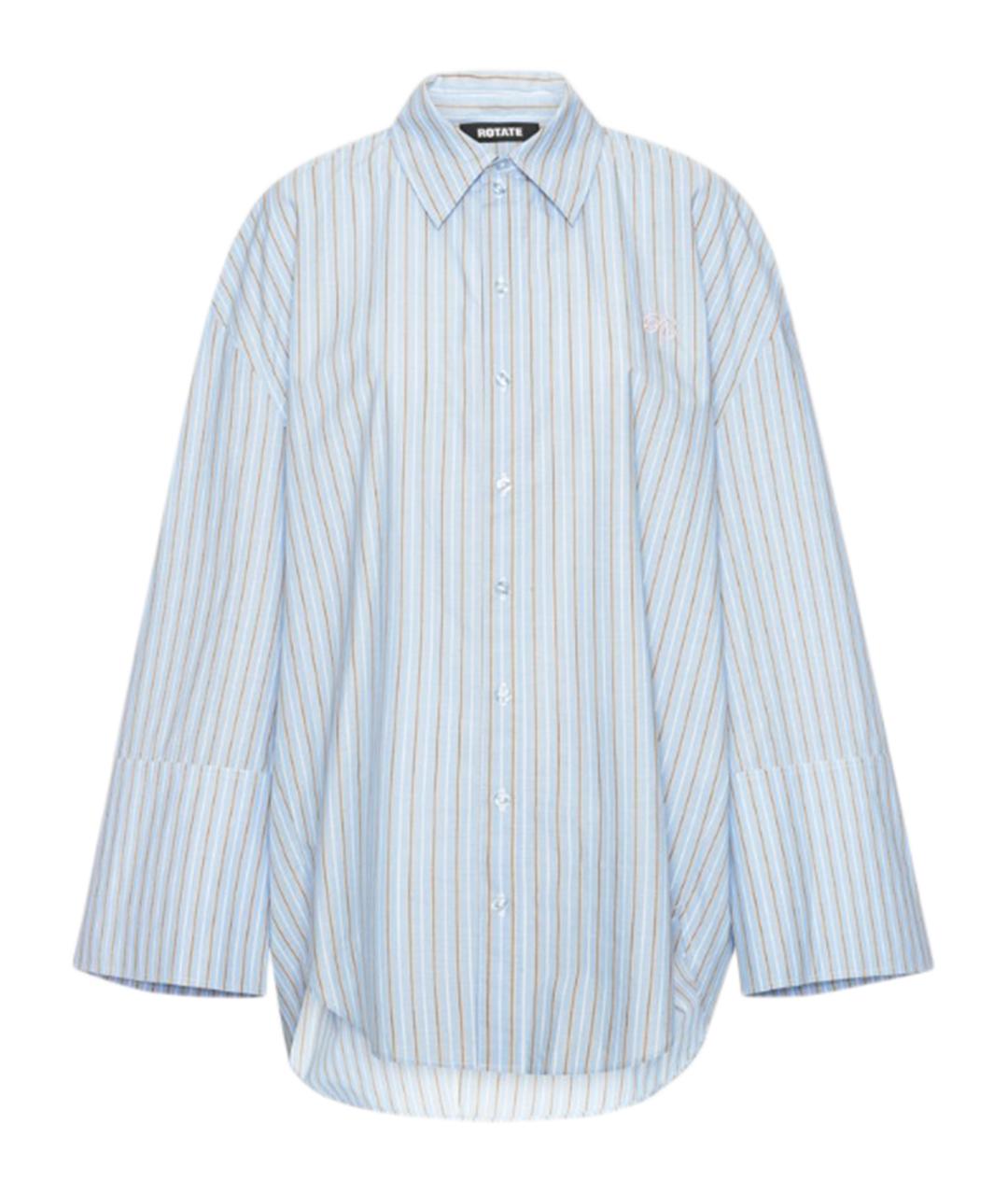 ROTATE Голубая хлопковая рубашка, фото 1
