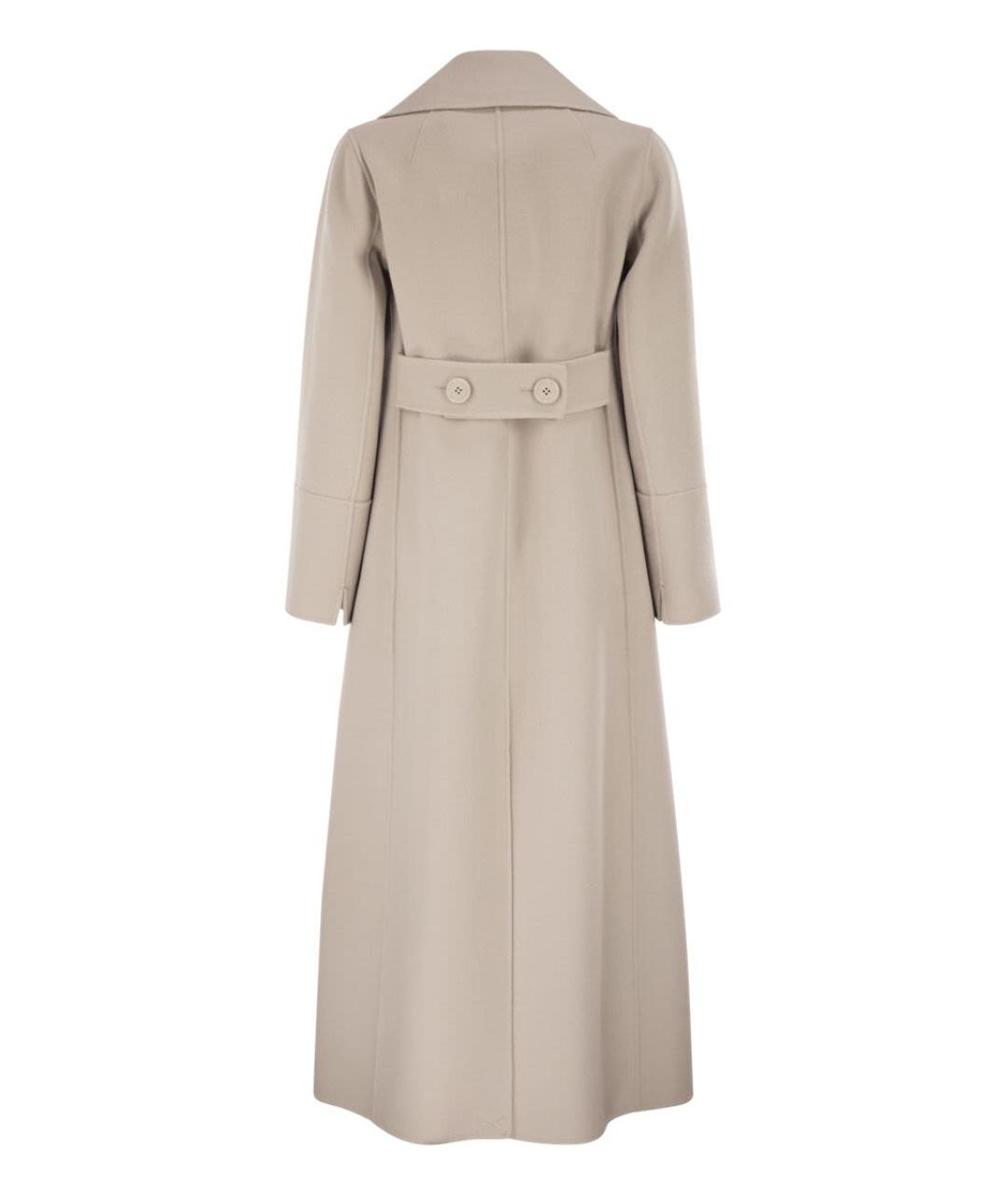 'S MAX MARA Бежевое шерстяное пальто, фото 2