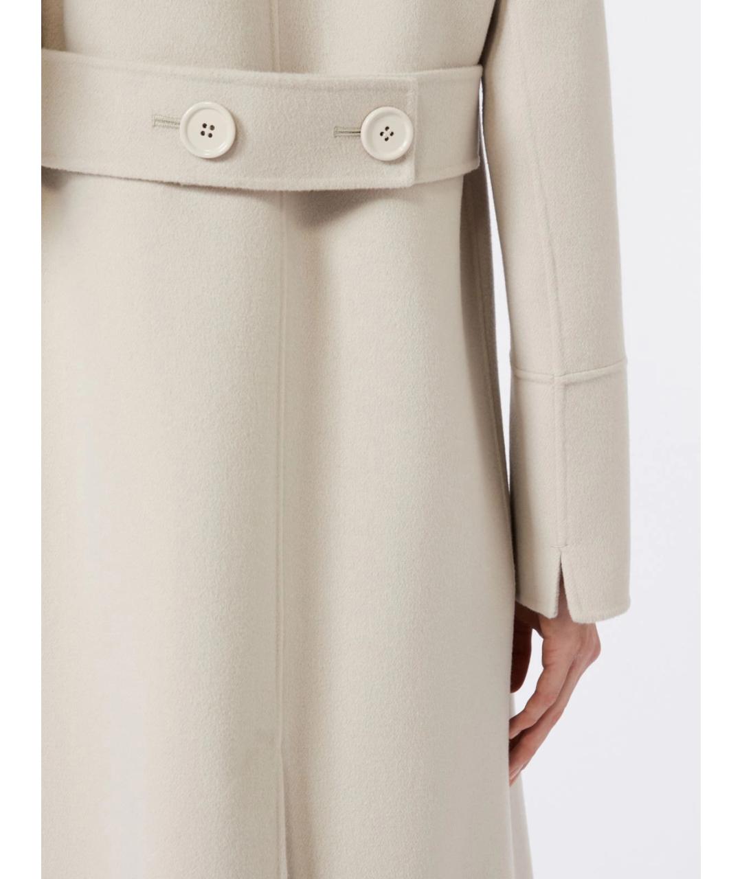 'S MAX MARA Бежевое шерстяное пальто, фото 5