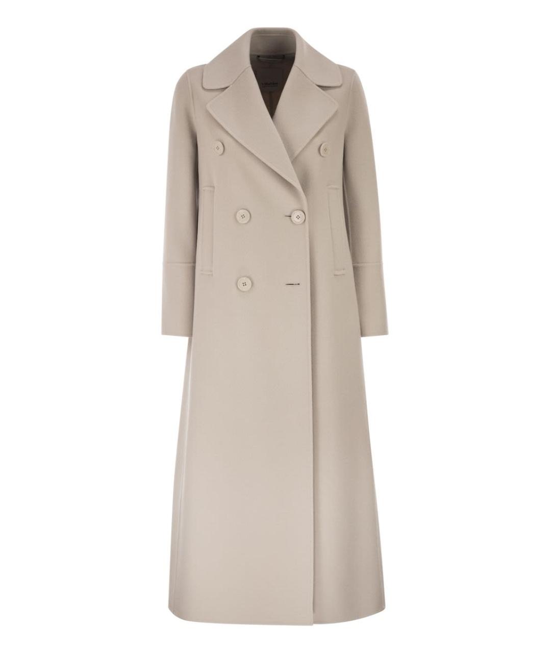 'S MAX MARA Бежевое шерстяное пальто, фото 1
