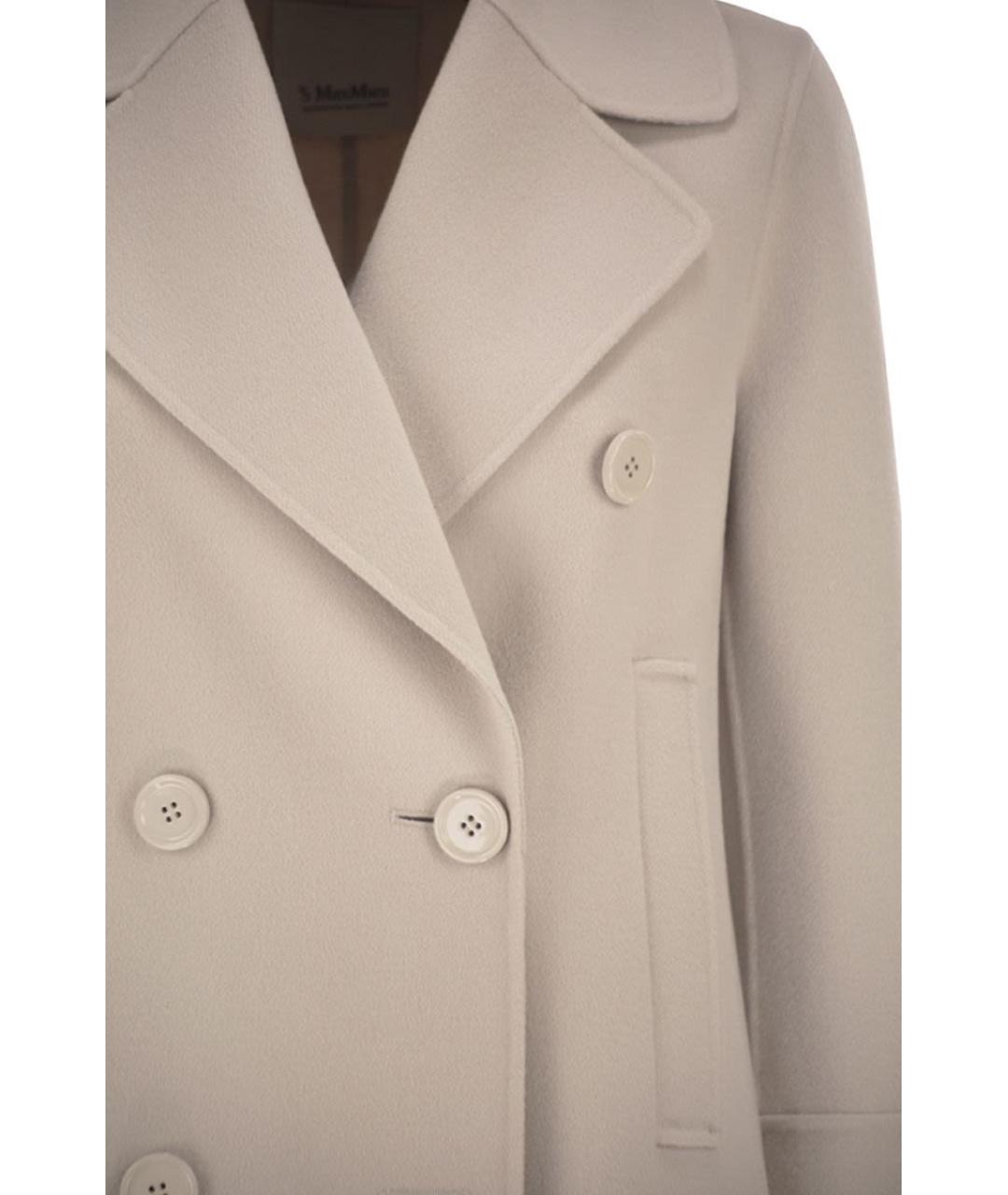 'S MAX MARA Бежевое шерстяное пальто, фото 4