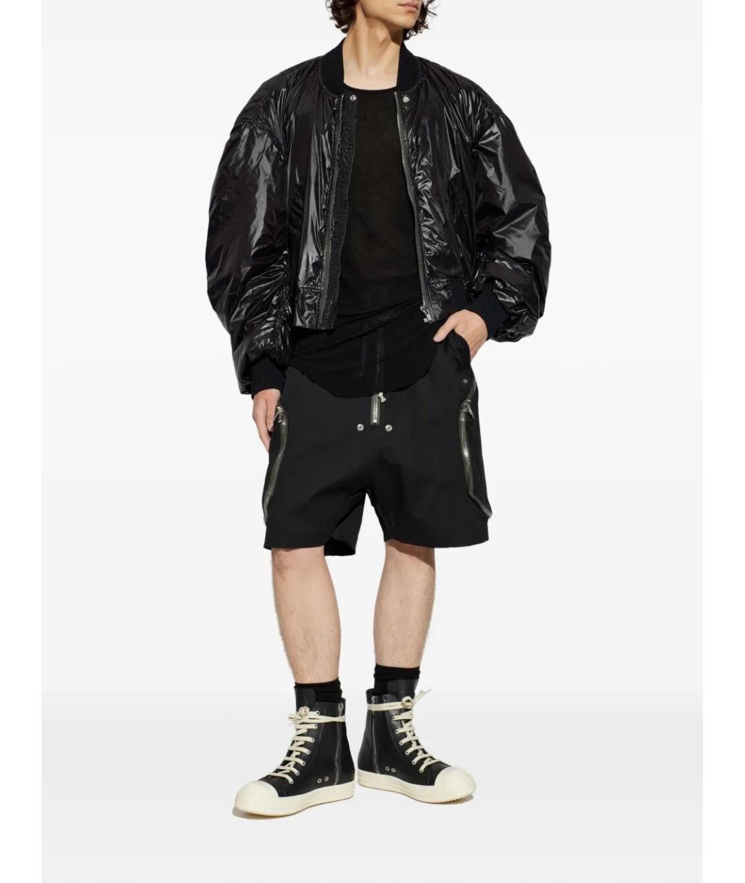 RICK OWENS Черная полиамидовая куртка, фото 3