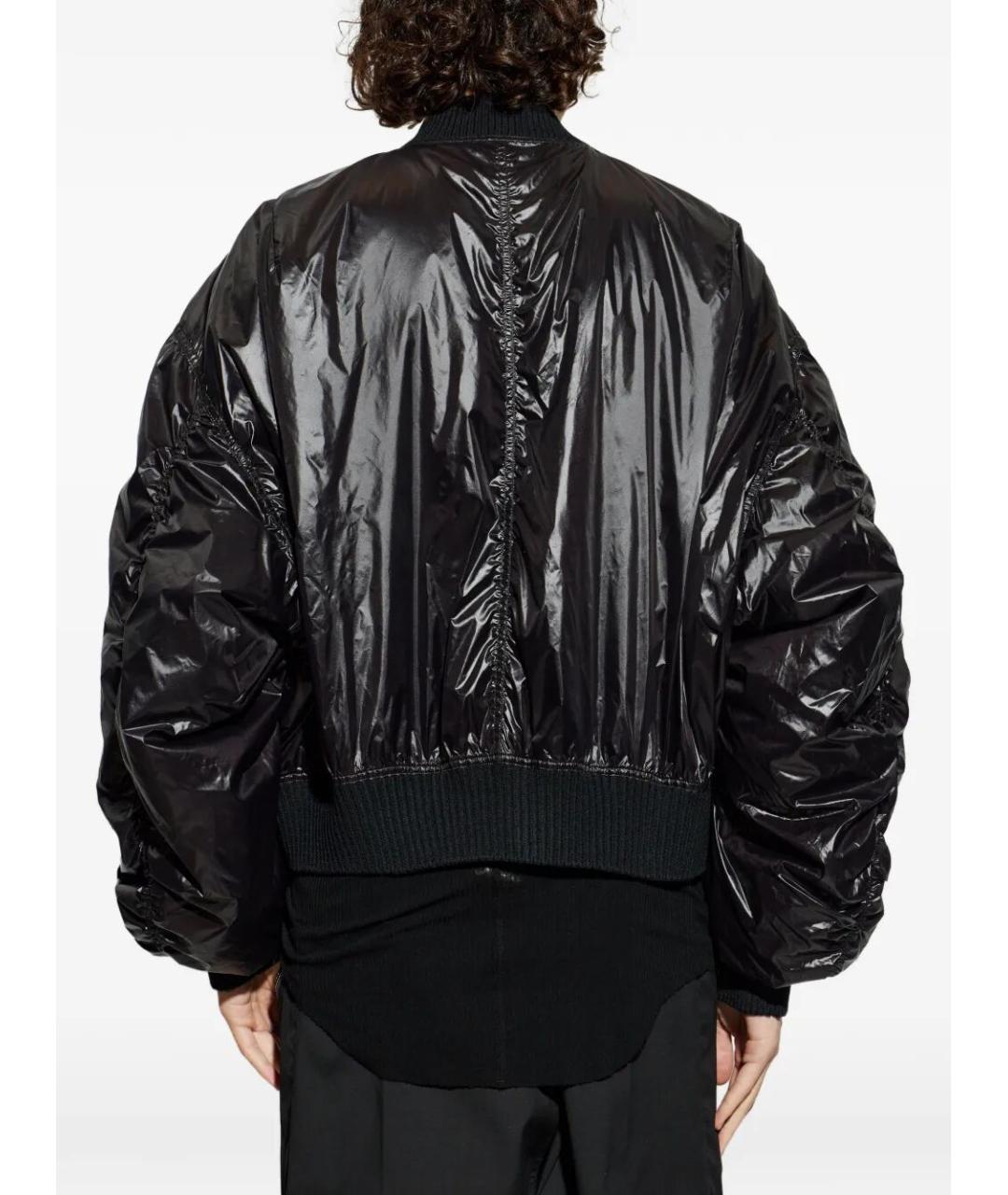 RICK OWENS Черная полиамидовая куртка, фото 2