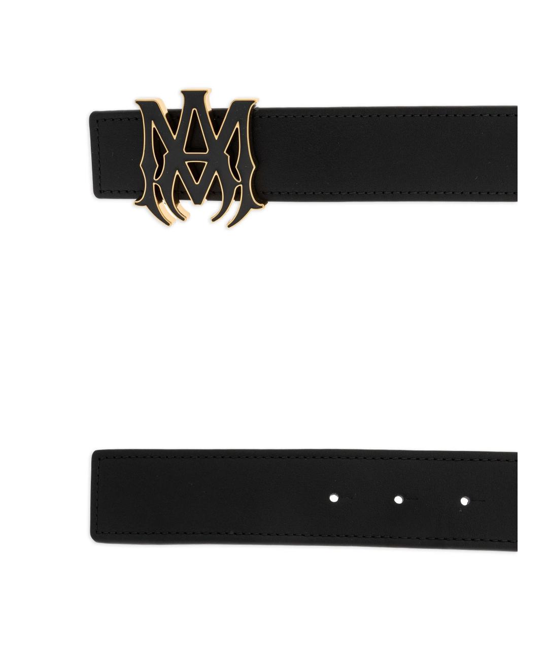 AMIRI Черный кожаный ремень, фото 3