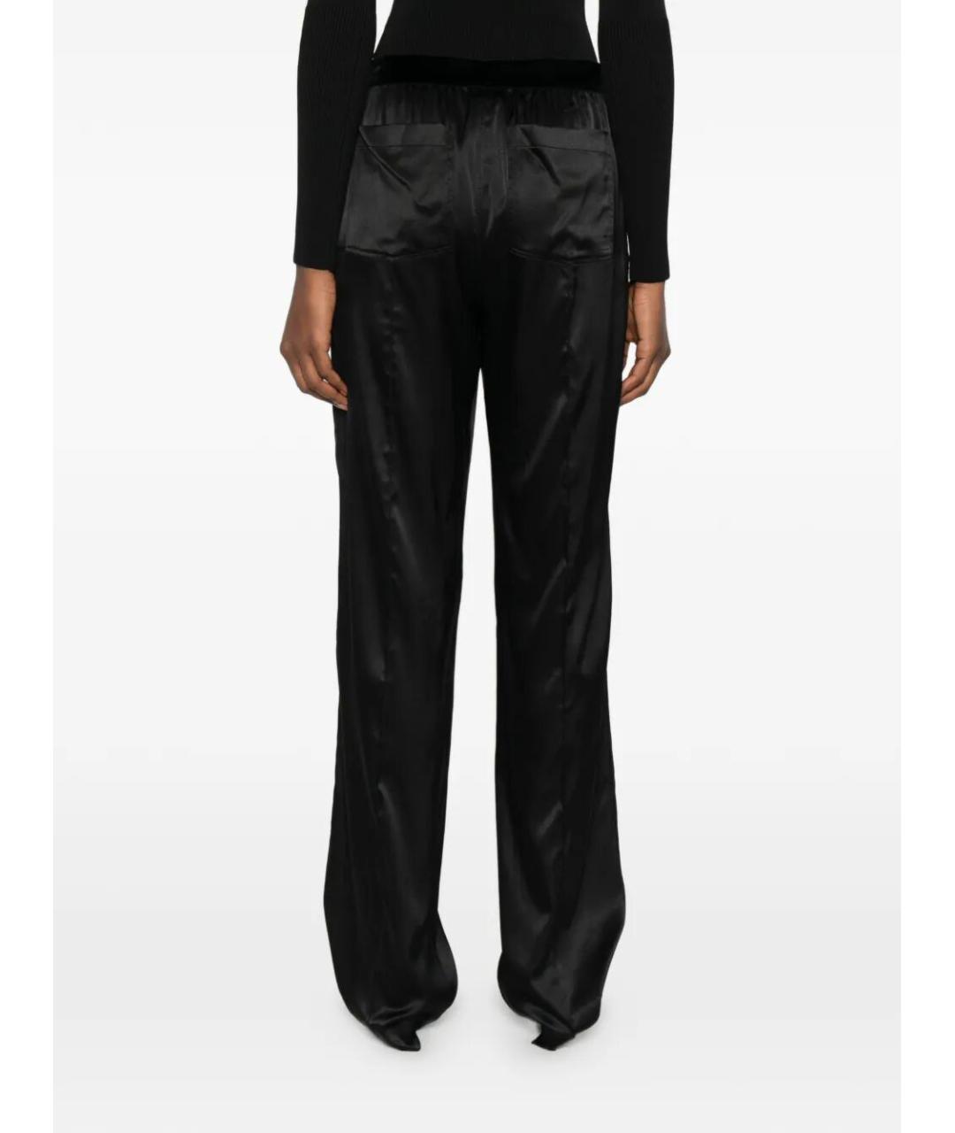 TOM FORD Черные шелковые прямые брюки, фото 5