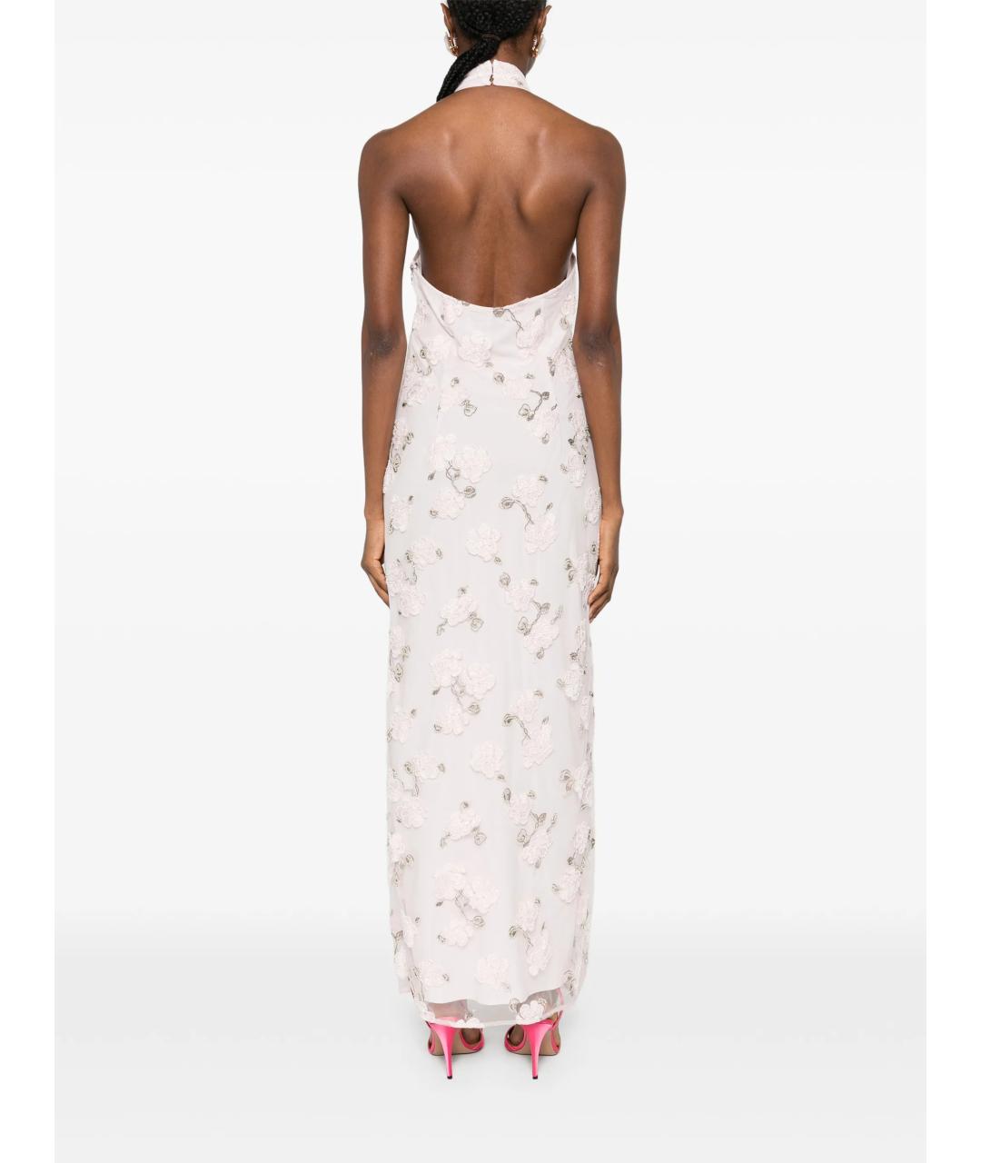 ROTATE Розовое полиэстеровое повседневное платье, фото 4