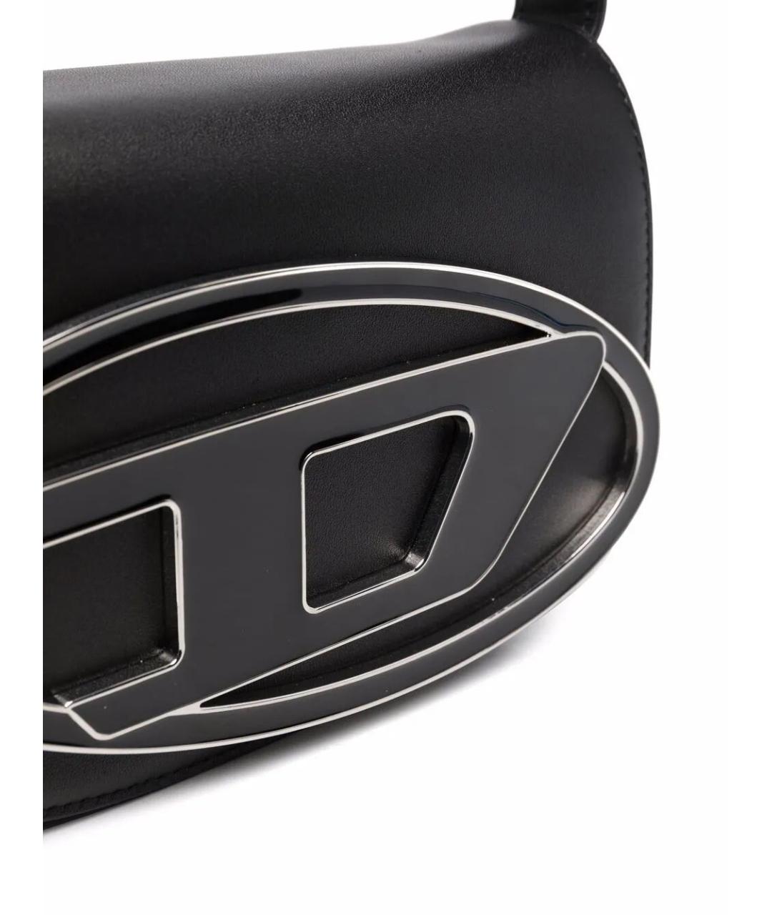 DIESEL Черная сумка через плечо из искусственной кожи, фото 2