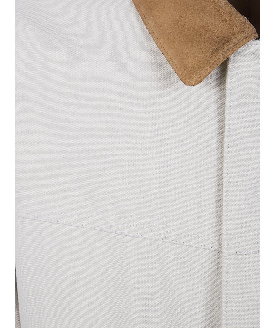 TOM FORD Белая хлопковая куртка, фото 3